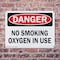 Signmission No Smoking Oxygen In Use OSHA Danger Sign, Plastic, 14in W x 10in L, 2PK OS-2PACK-CL-P-1014-L-19995 - alternate 7
